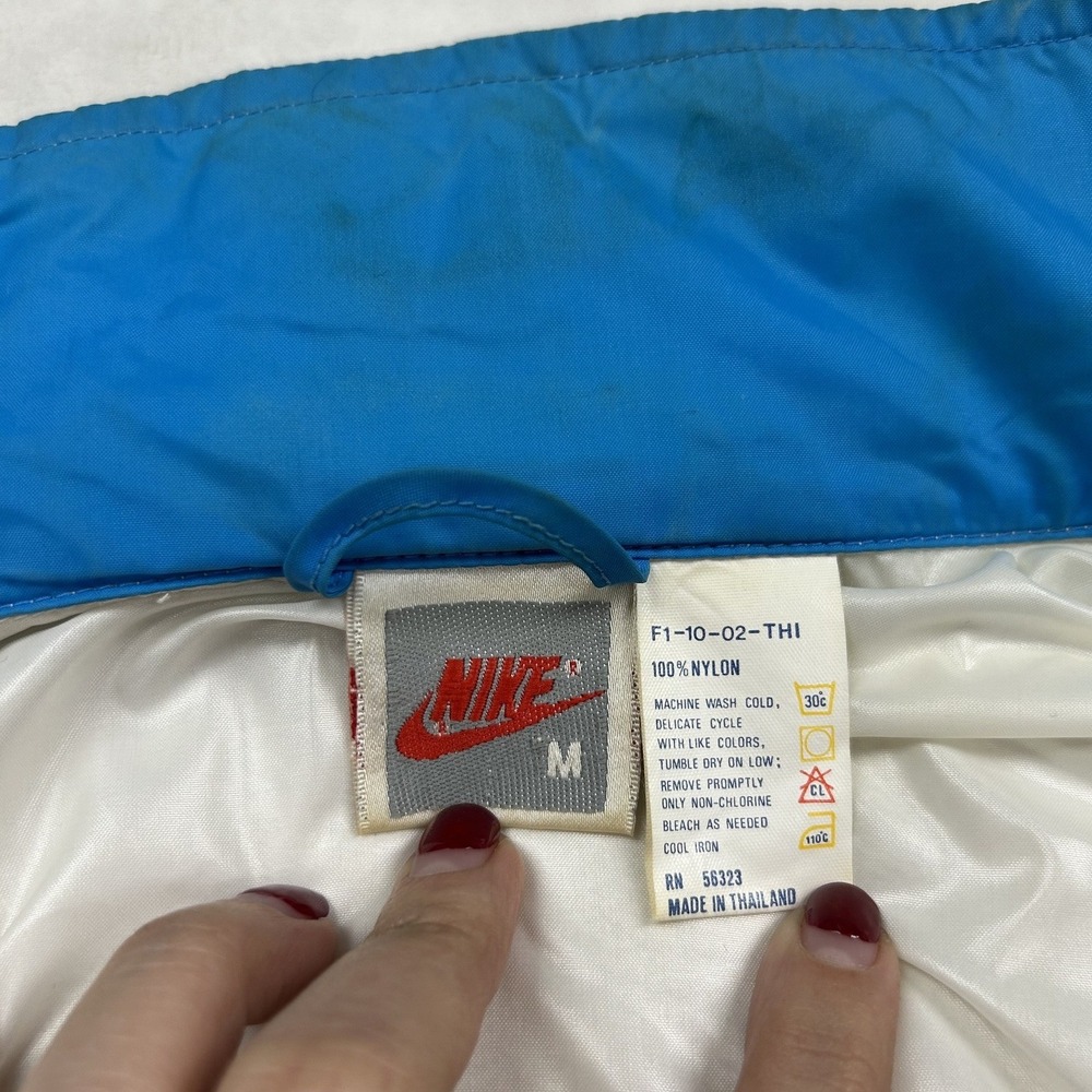 Nike Windbreaker Jacket Mens M Multi Colorblock Vintage 90s Full Zip Nylon - Picture 5 of 8